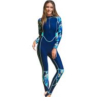 APCHYC Wetsuit Women 1Mm, Full Length Diving Surfing Swimming Thermal Long Sleeve Breathable Quick Drying One Piece Wetsuit