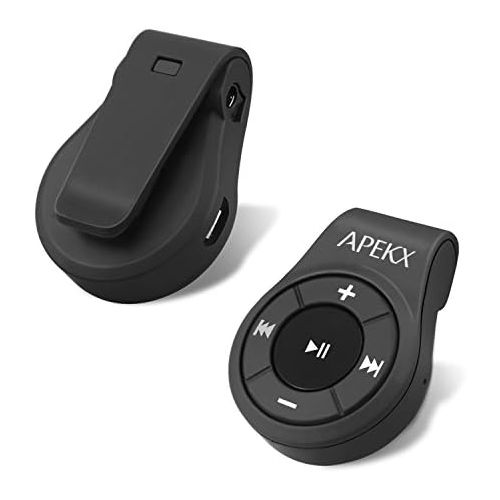  [아마존베스트]APEKX Clip Bluetooth Audio Adapter for Headphones, Headset, Speaker, Wireless Receiver with MIC for Hands-Free Call and Music