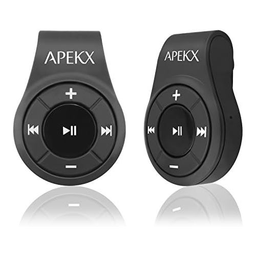  [아마존베스트]APEKX Clip Bluetooth Audio Adapter for Headphones, Headset, Speaker, Wireless Receiver with MIC for Hands-Free Call and Music