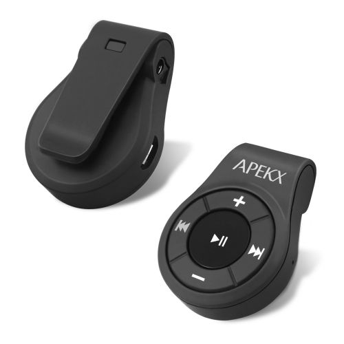  APEKX Clip Bluetooth Audio Adapter for Headphones, Headset, Speaker, Wireless Receiver with MIC for Hands-Free Call and Music: Electronics