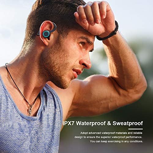  True Wireless Headphones, APEKX Update 5.1 Auto Pairing Touch Control HiFi Stereo Sound in-Ear Earphones Binaural Call Headset with Built-in Mic and Charging Case for Sports Runnin