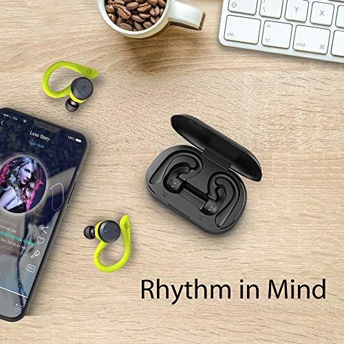  APEKX Bluetooth Headphones True Wireless Earbuds with Charging Case IPX7 Waterproof Stereo Sound Earphones Built in Mic in Ear Headsets Deep Bass for Sport Running Green