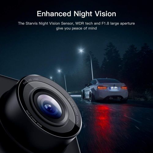  [아마존 핫딜]  [아마존핫딜]APEMAN C420 Dash Cam 1080P Full HD Mini Dash Camera for Cars with Super Night Vision, 170° Wide Angle, Motion Detection, Parking Monitoring, G-Sensor, Loop Recording