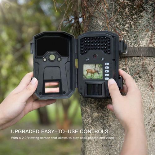  [아마존 핫딜] [아마존핫딜]APEMAN Trail Camera 16MP 1080P Wildlife Camera, Night Detection Game Camera with No Glow 940nm IR LEDs, Time Lapse, Timer, IP66 Waterproof Design