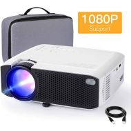 [아마존 핫딜] [아마존핫딜]Projector APEMAN Mini Portable Projector 180 Display and 1080P Supported 45000 Hrs Low Noise Dual Speakers HDMI/VGA/USB/Laptop/TV Box/PS3/4 Chromecast Compatible for Home Cinema[Ca