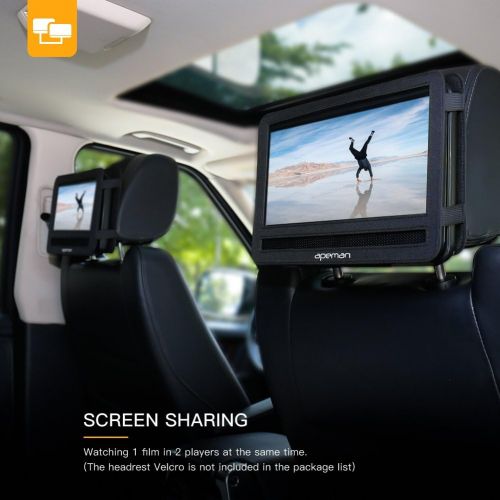  [아마존베스트]APEMAN 7.5 Portable DVD Player for Kids and Car Swivel Screen Support SD Card USB CD DVD with AV Input/Output and Earphone Port 4 Hours Built in Rechargeable Battery