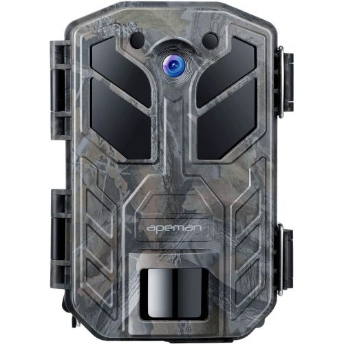  APEMAN Trail Camera 20MP 1080P Hunting Camera 40PCs IR LEDs Game Camera for Crisp Night Shot & Vision up to 65ft IP66 Waterproof Design Wildlife Camera for Wildlife Hunting and Hom