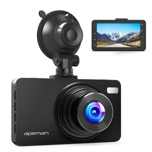  [Updated Version] Dash Cam APEMAN Dashboard FHD 1080P Car Camera DVR Recorder with 3.0 LED Screen, Night Vision, G-Sensor, WDR, Loop Recording, Motion Detection(C450)