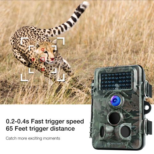  APEMAN Trail Camera 12MP 1080P HD Game&Hunting Camera with 130° Wide Angle Lens 120° Detection 42 Pcs 940nm Updated IR LEDs Night Version up to 20M65FT Wildlife Camera with IP66 S