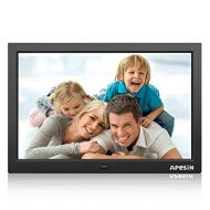 Digital Photo Frame, APESIN 15.4 inch 1440 x 900 Pixels HD Screen, MP3 Music 1080P HD Video Playback, E-BookClockCalendarAlarm Clock(Black)