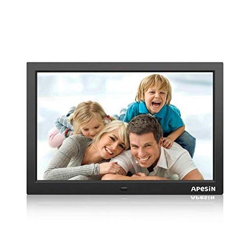  Digital Picture Frame, APESIN 15.4 Inch HD Screen Motion Sensor(Black)