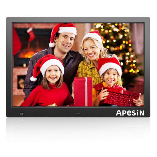  Digital Picture Frame, APESIN 14.1 Inch HD Screen with Motion Sensor(Black)