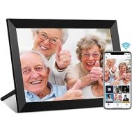 Digital Picture Frame 10.1 Inch WiFi Digital Photo Frame,1280 * 800 HD IPS Touch Screen Smart Cloud Photo Frame, to Share Photos Or Videos Remotely Via APP Email (Black)
