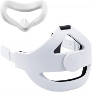 [아마존베스트]APOSU Adjustable Head Strap with Silicone Face Cover for Oculus Quest 2, Replacement Headband for Elite Strap with Face Skin Comfortable Enhanced Support Reduce Pressure for Quest