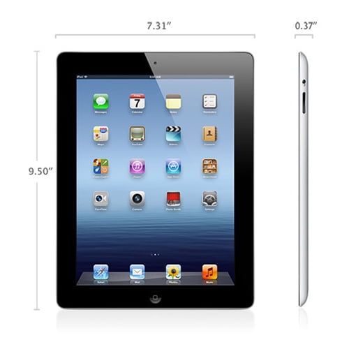 애플 Apple iPad 4 9.7in Retina Display 16GB Wifi Tablet (Black) - MD510LL/A (Refurbished)