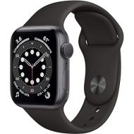 Apple Watch Series 6 (GPS + Cellular, 44mm) - Space Gray Aluminum Case with Black Sport Band (Renewed)
