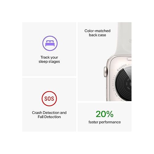 애플 Apple Watch SE (2nd Gen) (GPS + Cellular, 44mm) - Midnight Aluminum Case with Midnight Sport Band, M/L (Renewed)