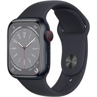 Apple Watch Series 8 (GPS + Cellular, 45mm) - Midnight Aluminum Case with M/L Midnight Sport Band (Renewed Premium)