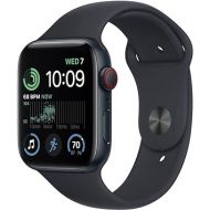 Apple Watch SE (2nd Gen) (GPS + Cellular, 40mm) - Midnight Aluminum Case with Midnight Sport Band, S/M (Renewed)