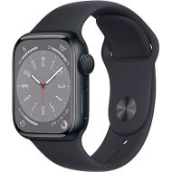 Apple Watch Series 8 GPS, 41mm Midnight Aluminum Case with Midnight Sport Band, Small/Medium