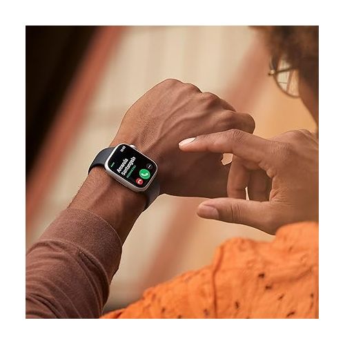 애플 Apple Watch Series 8 [GPS 41mm] Smart Watch w/Midnight Aluminum Case with Midnight Sport Band - S/M. Fitness Tracker, Blood Oxygen & ECG Apps, Always-On Retina Display, Water Resistant