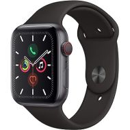 Apple Watch Series 5 (GPS + Cellular, 40MM) - Space Gray Aluminum Case with Black Sport Band (Renewed)