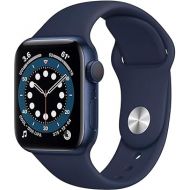 Apple Watch Series 6 (GPS + Cellular, 40mm) - Blue Aluminum Case with Deep Navy Sport Band (Renewed)