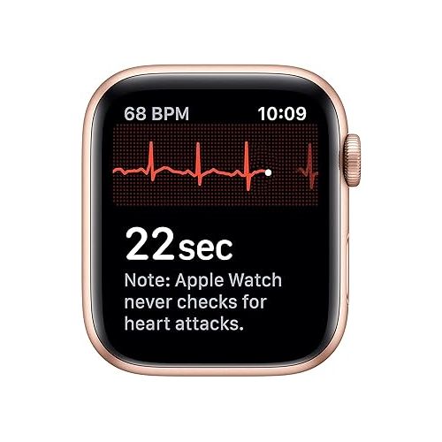 애플 Apple Watch Series 5 (GPS, 40MM) - Gold Aluminum Case with Pink Sand Sport Band (Renewed)