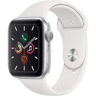 Apple Watch Series 5 (GPS, 40MM) - Silver Aluminum Case with White Sport Band (Renewed)