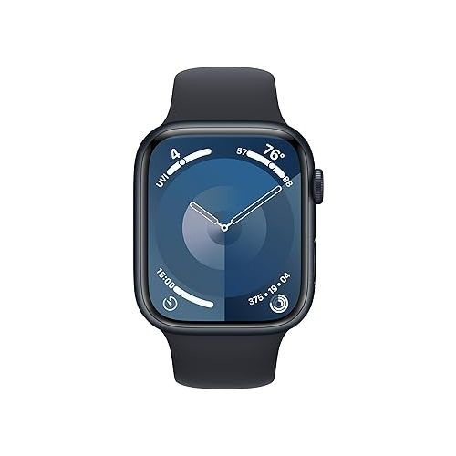 애플 Apple Watch Series 9 45mm (GPS + Cellular) Aluminum Black with Medium/Large Black Sport Band