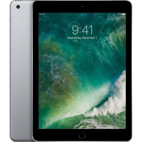 애플 Apple iPad 9.7 with WiFi, 128GB- Space Gray (2017 Model) - (Renewed)