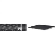 Apple Magic Keyboard with Touch ID and Numeric Keypad and Magic Trackpad Kit (Black)