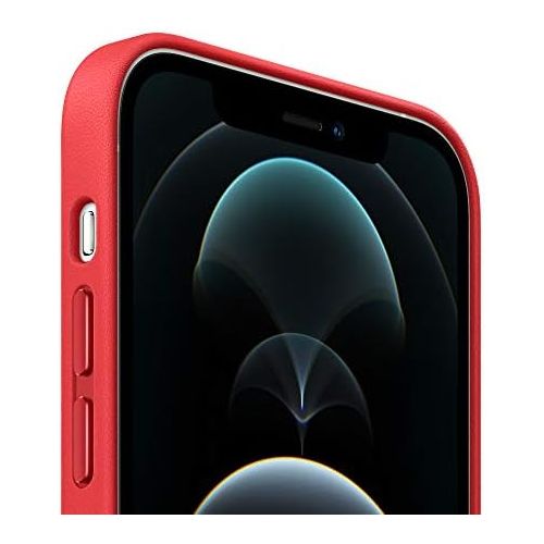 애플 [아마존베스트]Apple Leather Case with MagSafe (for iPhone 12 Pro Max) - (PRODUCT)RED