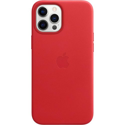 애플 [아마존베스트]Apple Leather Case with MagSafe (for iPhone 12 Pro Max) - (PRODUCT)RED