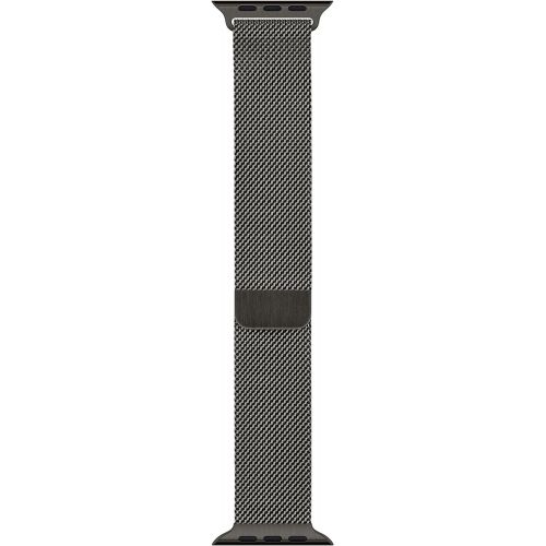 애플 Apple Watch 44mm Milanese Loop Smartwatch Replacement Band for 42mm or 44mm Watch Series 1, 2, 3 and 4 - Space Black (MTU52AMA)