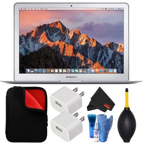 애플 Apple 13.3 Inch MacBook Air Laptop (New 2017 Version MQD42LLA ) 256GB SDD - Bundle with Laptop Case + Screen Cleaner + More