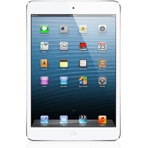 애플 Apple iPad Mini Factory Unlocked Retina Display 16GB (Wi-Fi + 4G LTE) White with Silver - 2nd Generation