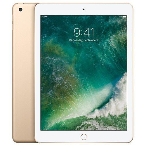 애플 Apple iPad with WiFi, 128GB, Gold (2017 Model)