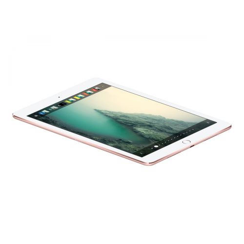 애플 Apple iPad Pro 9.7-inch Wi-Fi plus Cellular, 128GB, Rose Gold (Year: 2016)