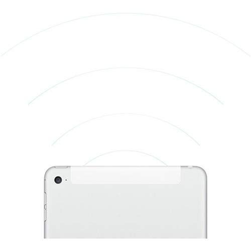 애플 Apple iPad Mini 4 MK8E2LLA (128GB, Wi-Fi + Cellular, Silver) Newest Version