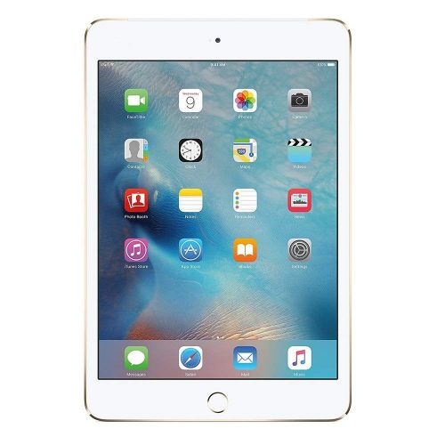 애플 Apple iPad Mini 4 Wi-Fi, 7.9 Retina Display with 2048 x 1536 Resolution, 7.9 Retina Display, A8 Chip, Touch ID, FaceTime, Apple Pay, Up to 10 Hours of Battery Life - 128GB - Gold