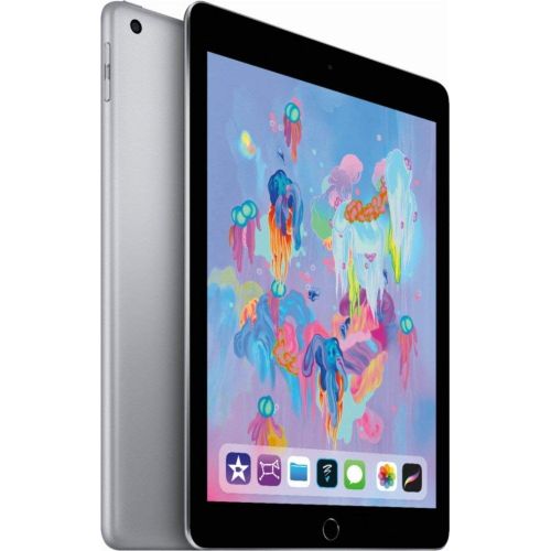 애플 Apple iPad with Wi-Fi (2018 Model), 9.7 Inch Retina Display, A10 Fusion chip, 2GB RAM, Touch ID, Apple Pay, Night Shift, Choose Your Size and Color