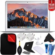 Apple 13.3 Inch MacBook Air Laptop (New 2017 Version MQD32LL/A) 128GB - Bundle with 1 Year Extended Warranty, Black Hard Case and Keyboard Cover+ More