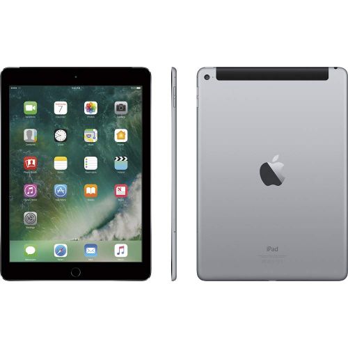 애플 Apple iPad Air 2 64GB, Wi-Fi and Cellular (Unlocked), 9.7inch Space Gray [Refurbished]