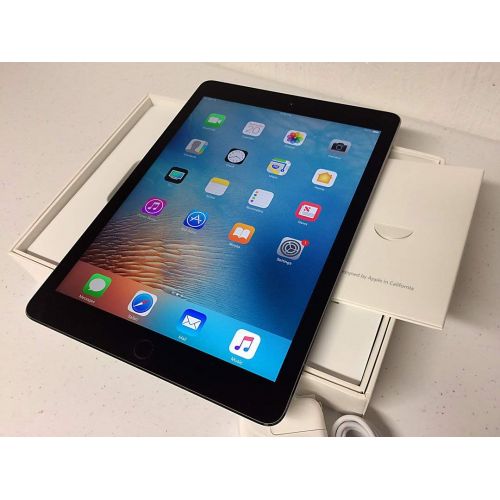 애플 Apple iPad Air 2 MH2M2LLA_Space_Gray 9.7 Cellular Unlocked (GSM) + WiFi 64GB iPad- Tablet (Refurbished)