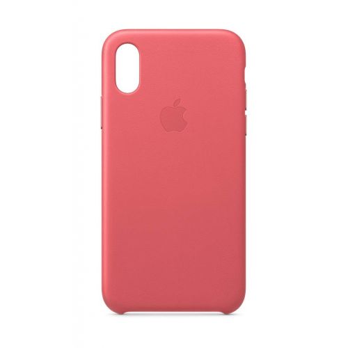애플 Apple Leather Case (for iPhone Xs) - Peony Pink