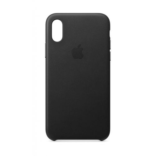 애플 Apple Leather Case (for iPhone Xs) - Black