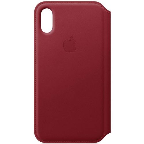 애플 Apple Leather Folio (for iPhone Xs) - (Product) RED