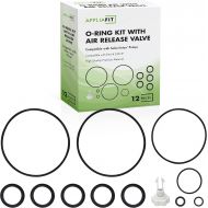 APPLIAFIT O-Ring Kit Compatible with Intex 25013 for Intex Sand Filter Pumps, Includes Air Release Valves - 1-Pack (12 Pieces)