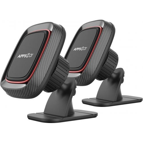  [아마존베스트][2 Pack] Magnetic Phone Car Mount, APPS2Car Sturdy Stick-on Universal Cell Phone Holder Car Built-in Amazing Strong Magnets, Hands Free Car Phone Mount with Strongest VHB Adhesive